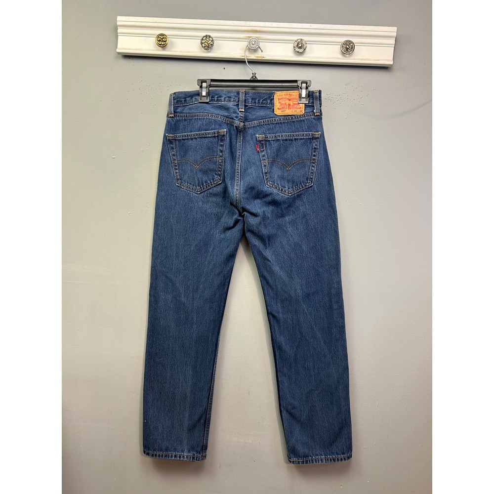 Levis Jeans Mens 33x32 Blue‎ 505 Regular Fit Straight Leg Denim Pants